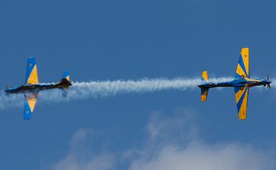 A Esquadrilha da Fumaça participa no Desfile de 7 de Setembro