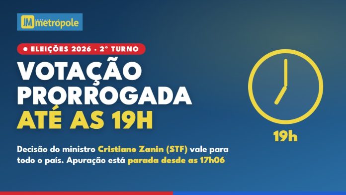 Arte do Jornal Metrópole: votação do 2º turno prorrogada até as 19h